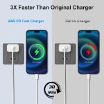 iPhone Charger, 2 Pack 20W PD White Fast Charger Block with 6ft Fast Charging Cables Compatible with iPhone 14/13/12/11 - Image 16
