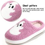 BERANMEY Halloween Slippers for Women Perfect Soft Plush Comfy Warm Slip-On Cute Womens Slippers Indoor Fluffy House Slippers for Women and Men Non-slip Fuzzy Flat Slides - Image 79