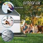 Waleaf Plastic Dog House Outdoor Indoor for Small Medium Larige Dogs,Waterproof Dog Houses with Elevated Floor and Air Vents,Durable Ventilate & Easy Clean and Assemble - Image 16
