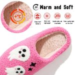BERANMEY Halloween Slippers for Women Perfect Soft Plush Comfy Warm Slip-On Cute Womens Slippers Indoor Fluffy House Slippers for Women and Men Non-slip Fuzzy Flat Slides - Image 59