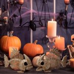 Joyfy Halloween Skeleton Fish Skeleton Halloween Decor,Plastic Skeleton with LED Eye for Halloween Decoration Outdoor Haunted House Party - Image 19