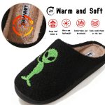 BERANMEY Halloween Slippers for Women Perfect Soft Plush Comfy Warm Slip-On Cute Womens Slippers Indoor Fluffy House Slippers for Women and Men Non-slip Fuzzy Flat Slides - Image 150
