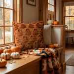 Sm:)e Embroidered Goost Plush Faux Fur Jacquard Halloween Throw Pillow Cover 18x18 Inch White, Set of 2 Silky Soft Cushion Case for Sofa Couch - Image 26