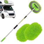 GreatCool 62 Car Wash Brush Kit Mitt Mop Sponge with Long Handle Chenille Microfiber Car Cleaning Brush Kit Supplies Car Washing Mop Kit Car Care of Scratch-Free Replacement Head for Car RV Truck