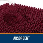 Buganda Bathroom Rugs 30x20, Quick Dry Machine Washable Chenille Bath Mats with Rubber Backing, Grey - Image 67