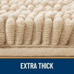 Buganda Bathroom Rugs 30x20, Quick Dry Machine Washable Chenille Bath Mats with Rubber Backing, Grey - Image 91